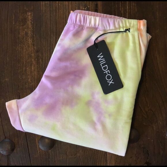 Wildfox Sherbet Wash Rory Tie Dye Joggers Sweatpants - Picture 7 of 11